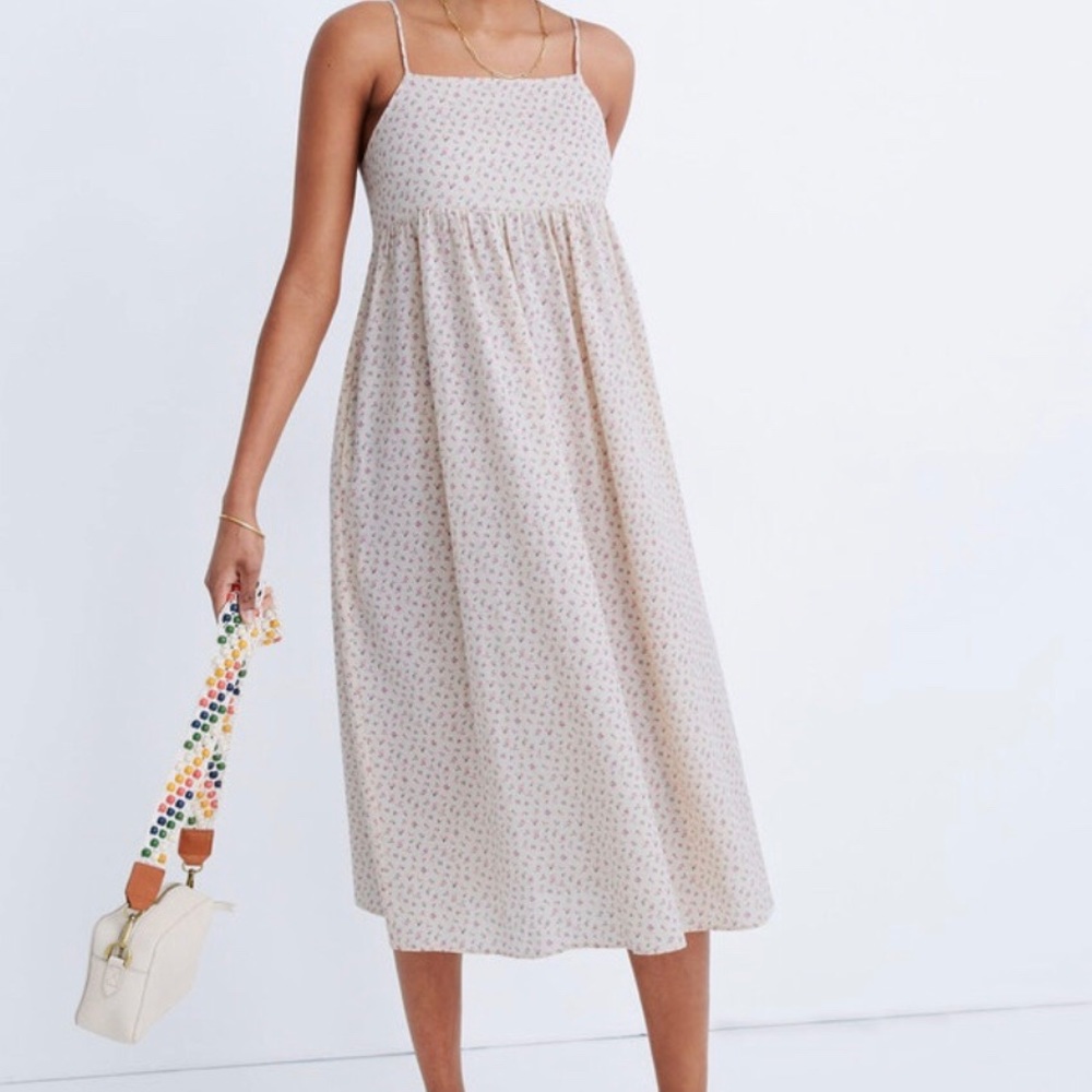 Madewell babydoll midi dress-L